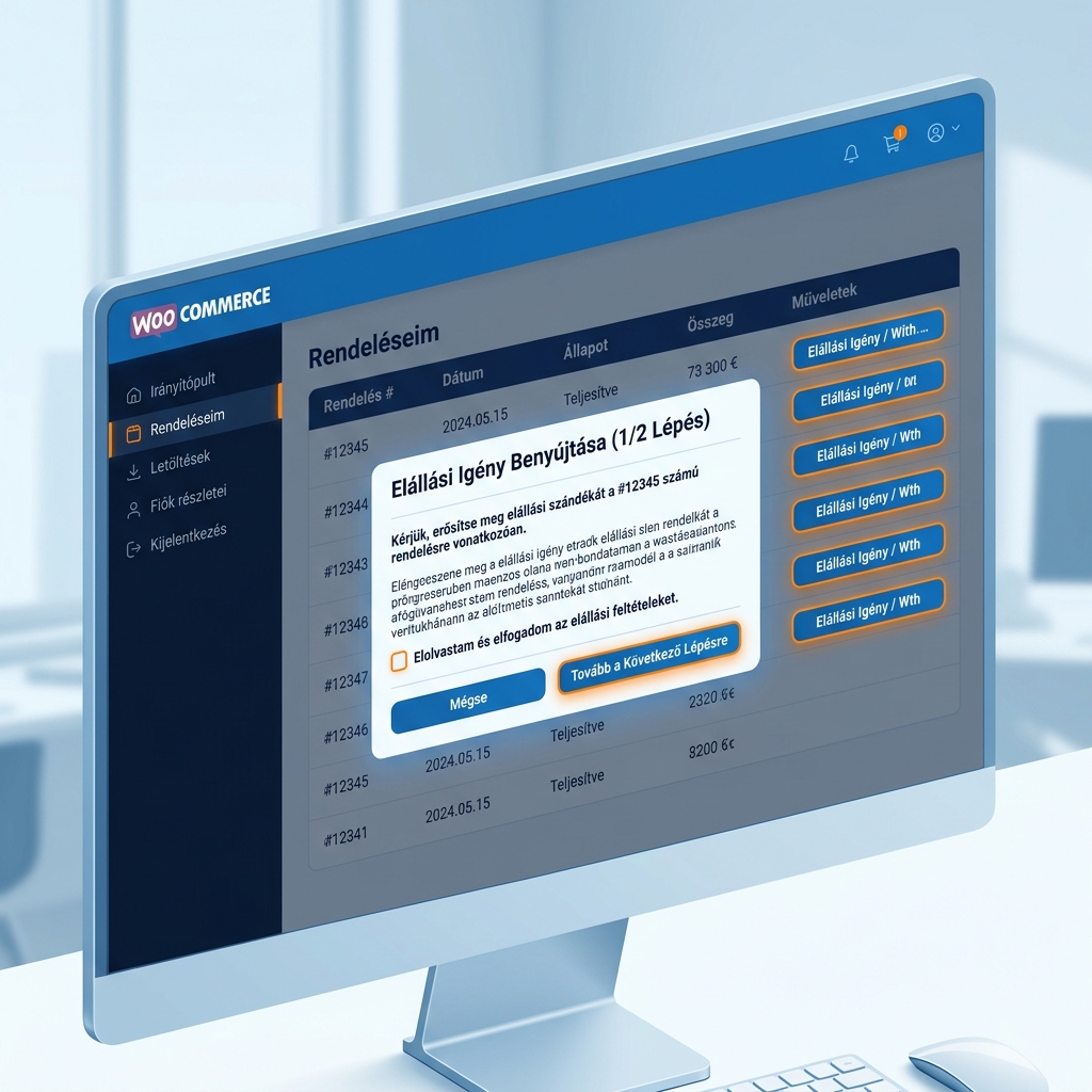 WooCommerce EU Withdrawal button mockup by Webi